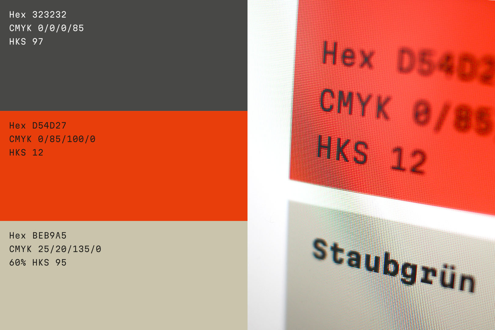 Corporate Design für den Markenlaunch des Webdienstleisters, Markenfarben