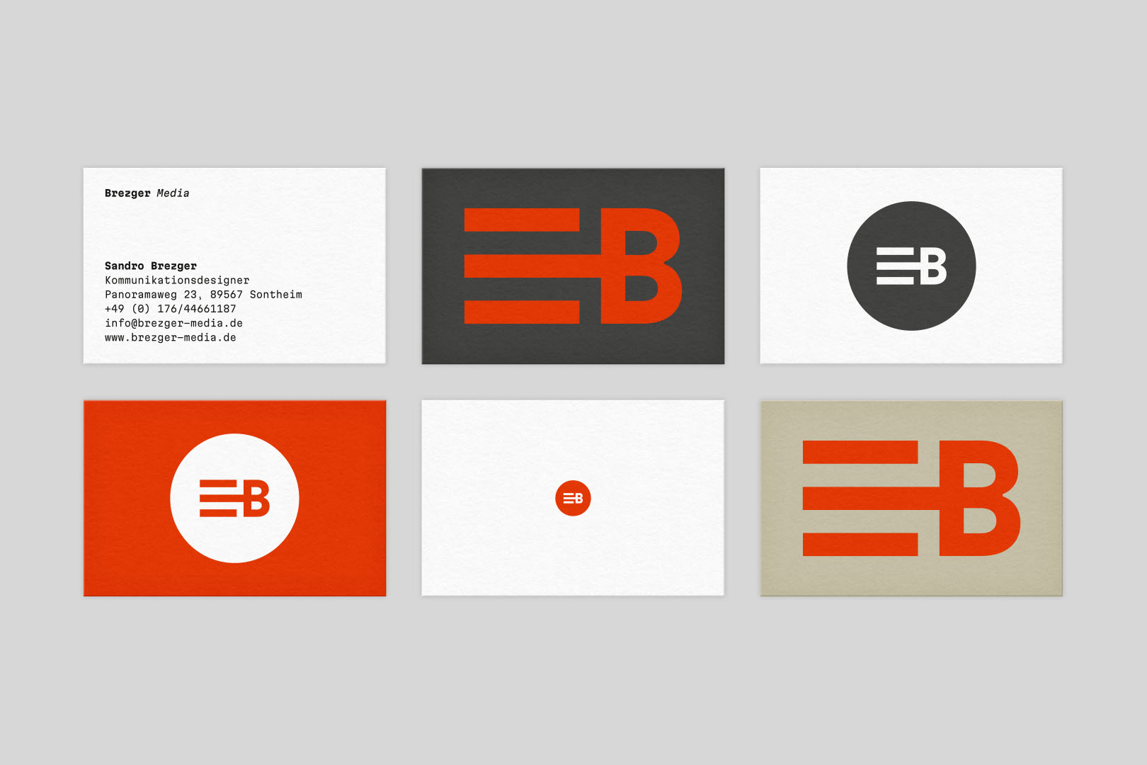 Corporate Design für den Markenlaunch des Webdienstleisters, Visitenkarten