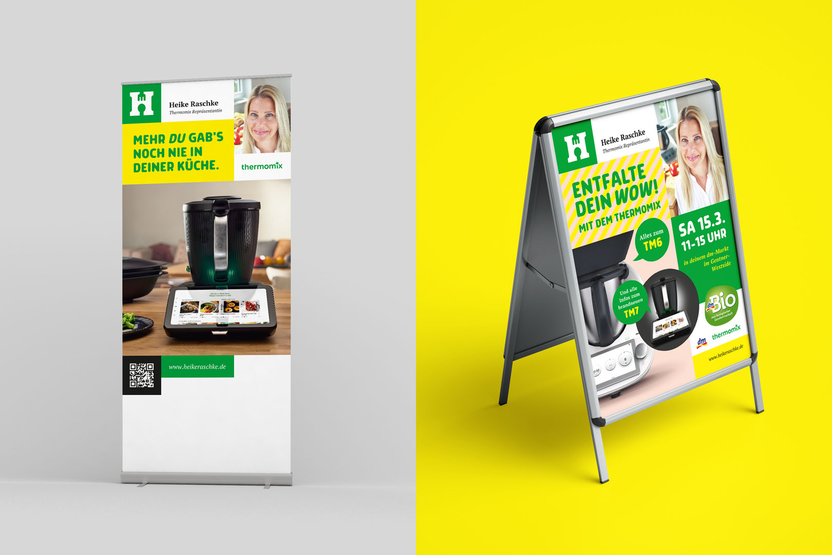 Entwicklung und Anwendung der eigenständigen visuellen Markenidentität der Thermomix-Repräsentantin, Werbemittel