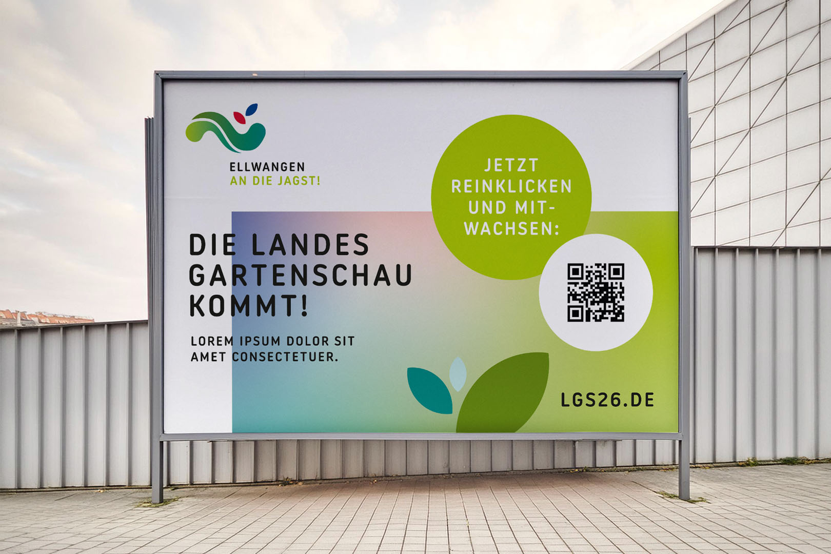 Bewerbungsentwurf für Gartenexpo, nicht ausgeführter Entwurf, Großflächenmotiv
