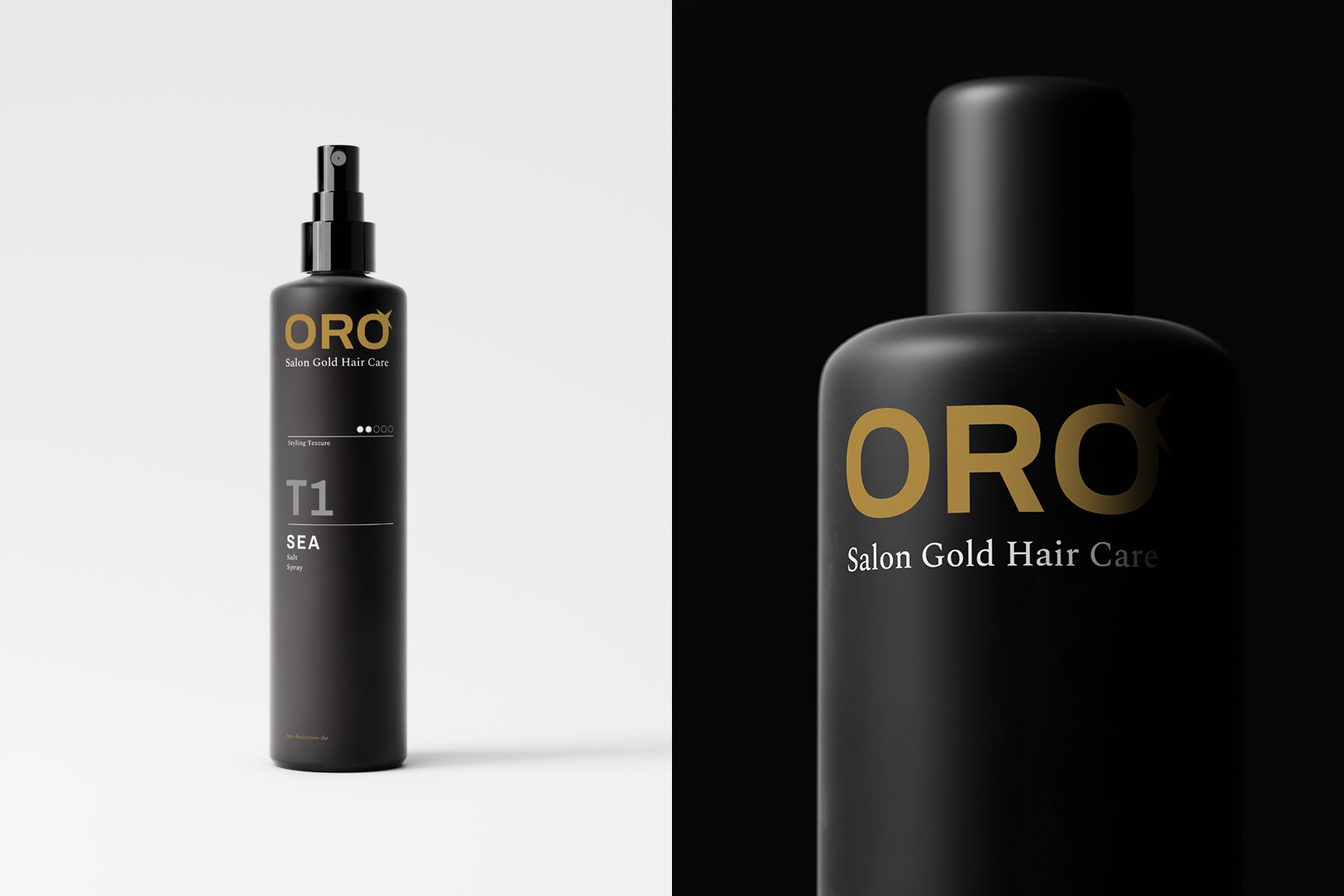 Entwicklung von Systematik und visuelle Markenidentität eines hauseigenen Salon Grade Haircare-Labels, Packaging Styling Produkte