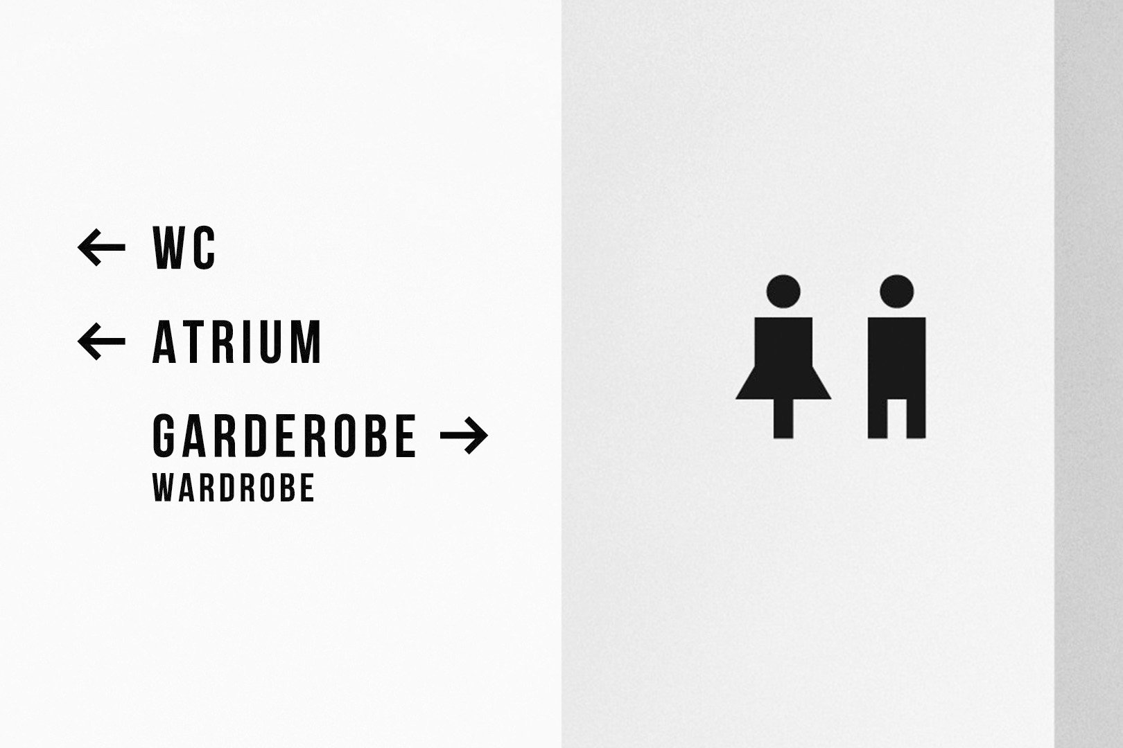 Corporate Design für den Markenlaunch der Veranstaltungs-, Tagungs- und Gastronomie-Location, Leitsystem