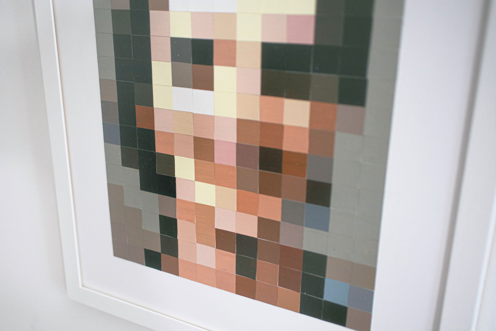 Johannes Raschke, Portrait 21/13, Detailansicht, Ausschnitt der Farbflächen und Struktur