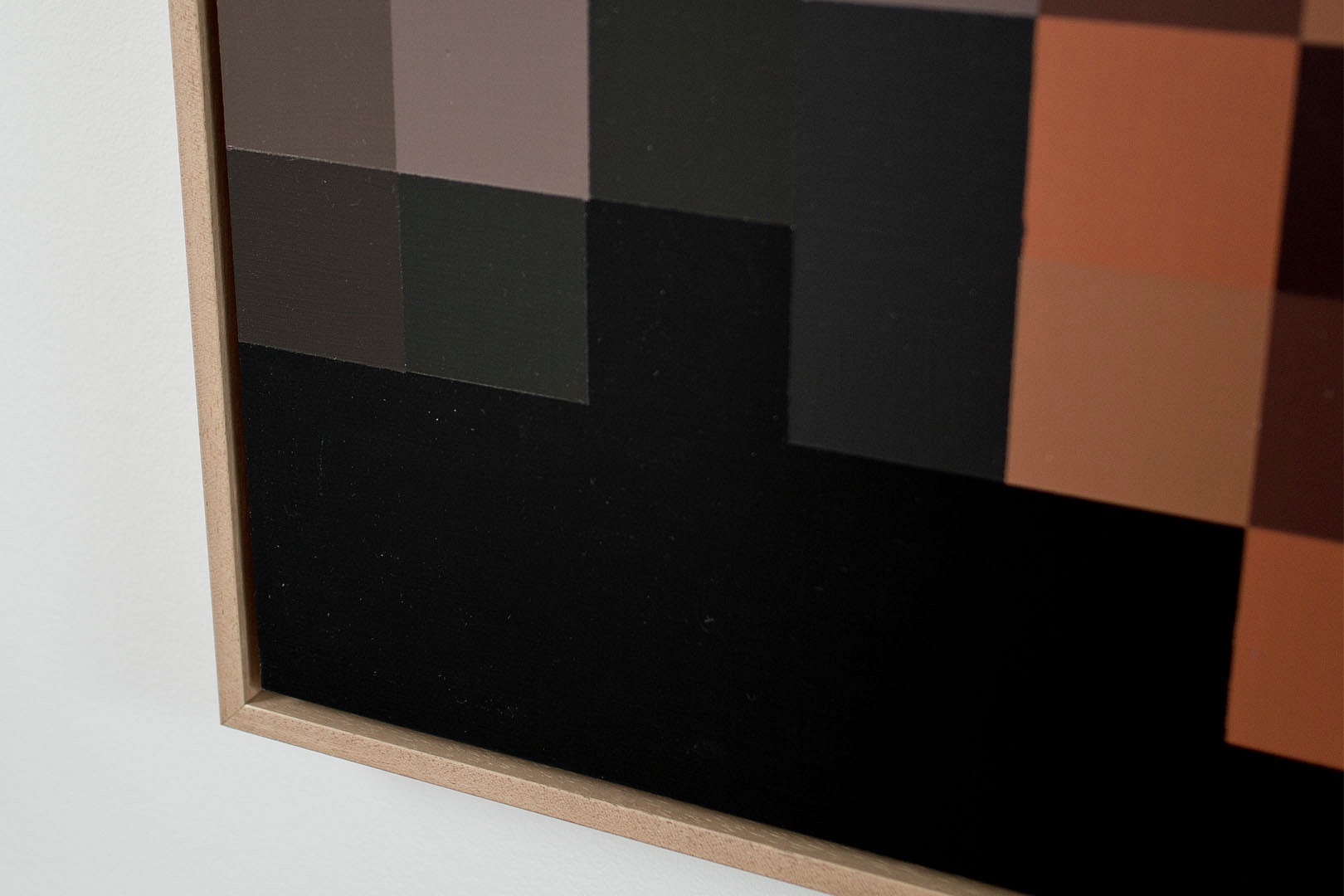 Johannes Raschke, Portrait 21/05, Detailansicht, Fokus auf Pinselstruktur und Farbflächen