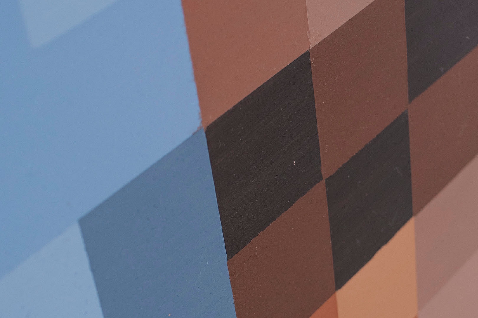 Johannes Raschke, Portrait 23/01, Detailansicht, Ausschnitt der Farbflächen und Struktur